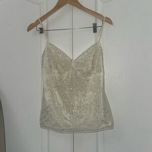 White shimmery Tank top